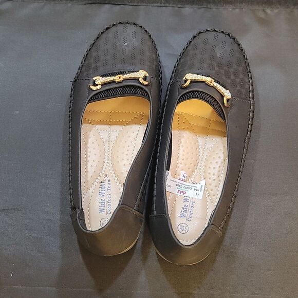 BRAND NEW TEAM WIDE WIDTH COMFORT SLIP-ON WOMEN"S FLAT - Picture 13 of 14